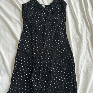 Polka Dot Black Dress
